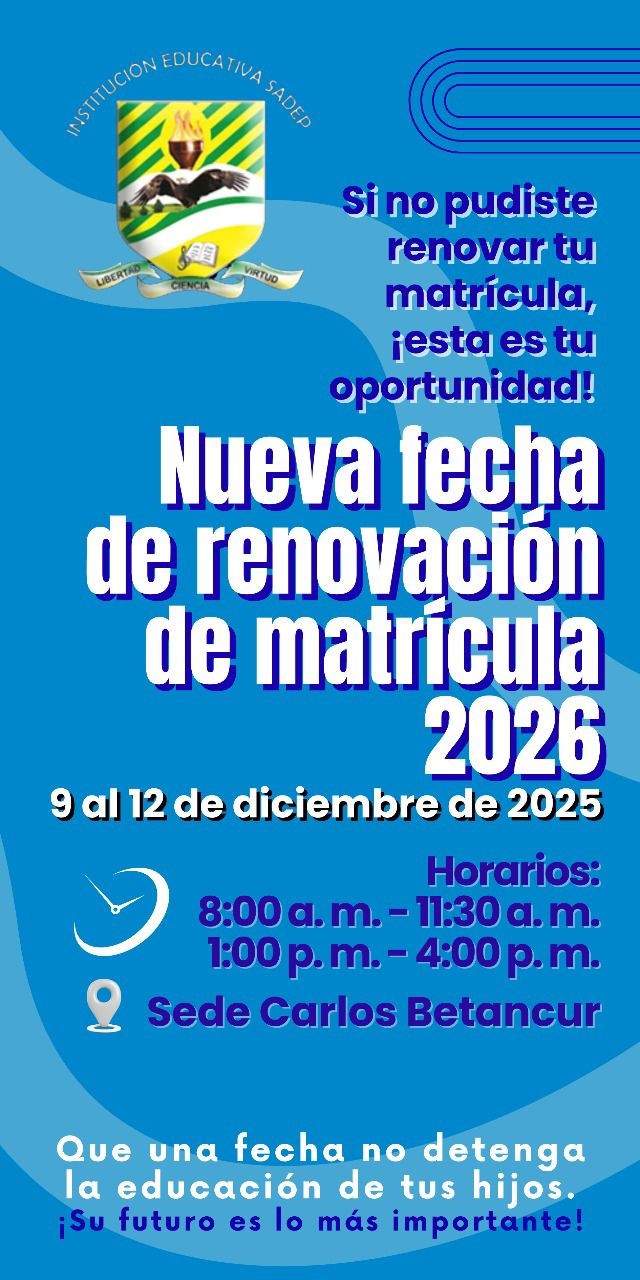 RENOVACION DE MATRICULAS 2026